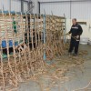 Helideck Net Being Made